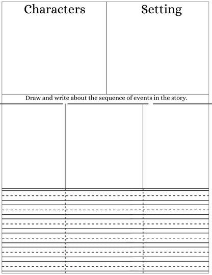 Generic Story Elements Template for Elementary