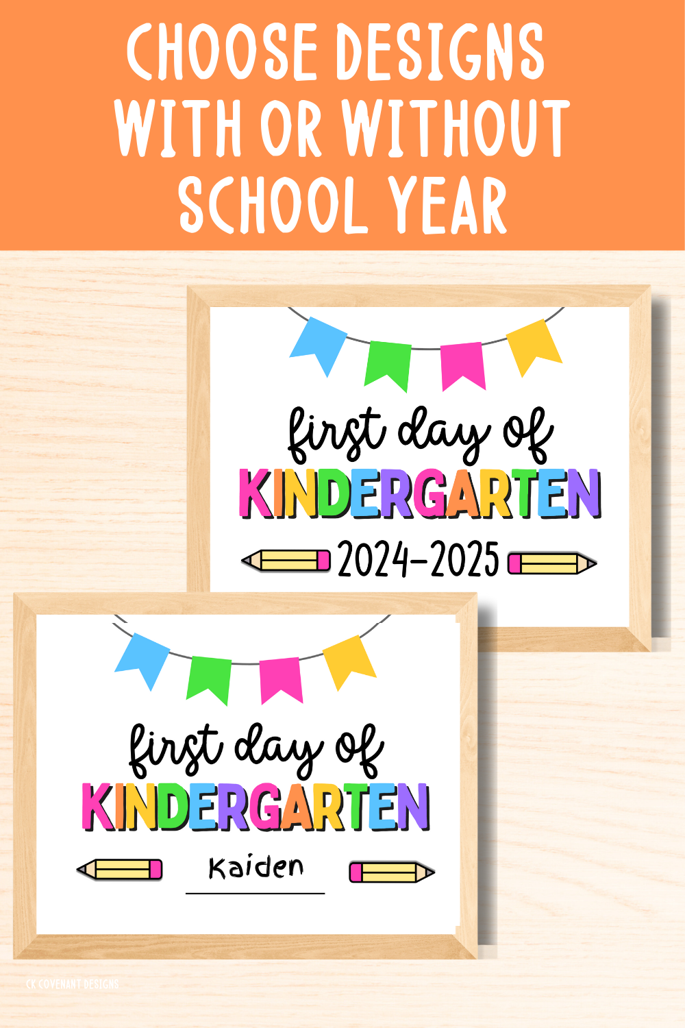 First Day of Kindergarten Sign Bundle