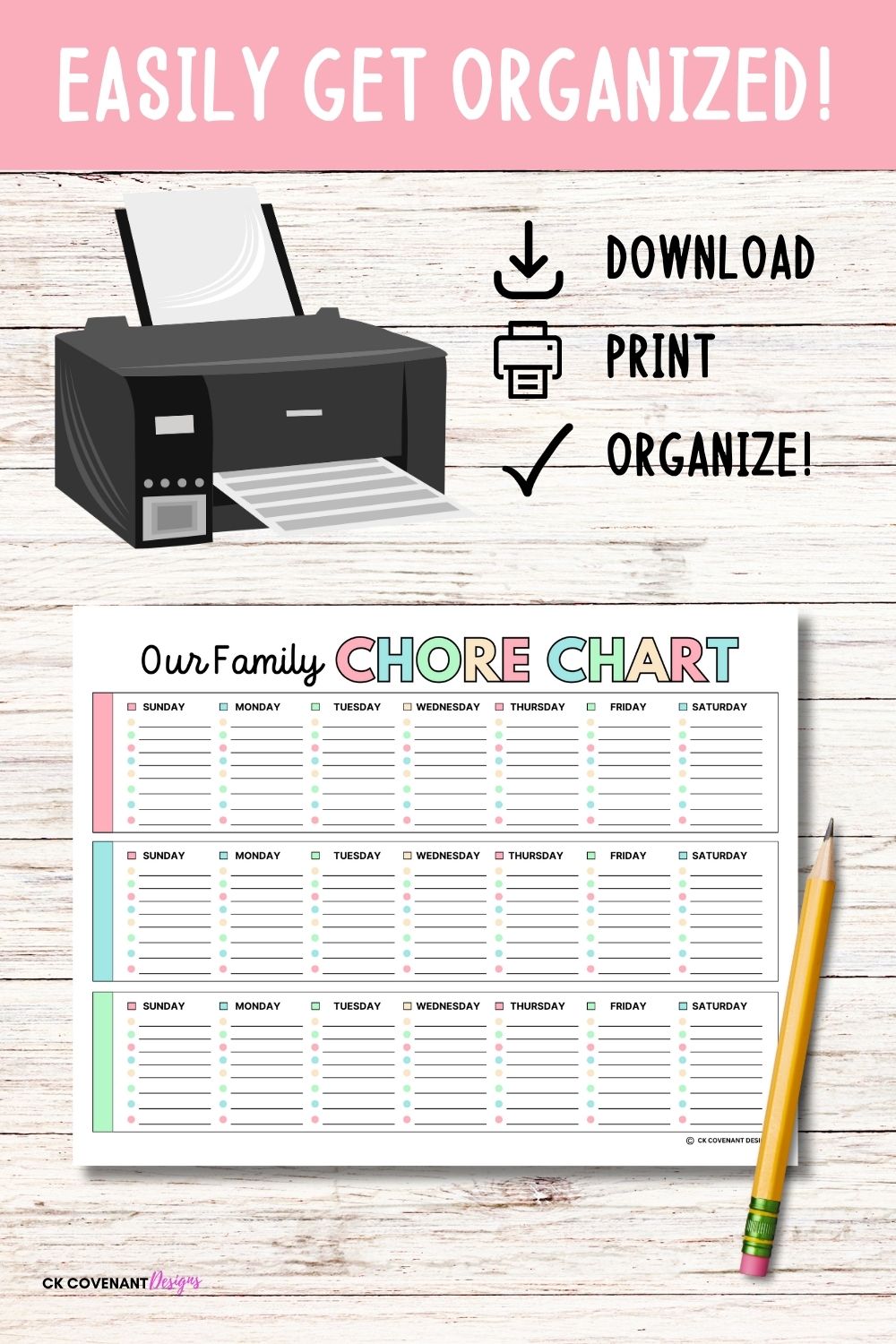 Printable Family Chore Chart