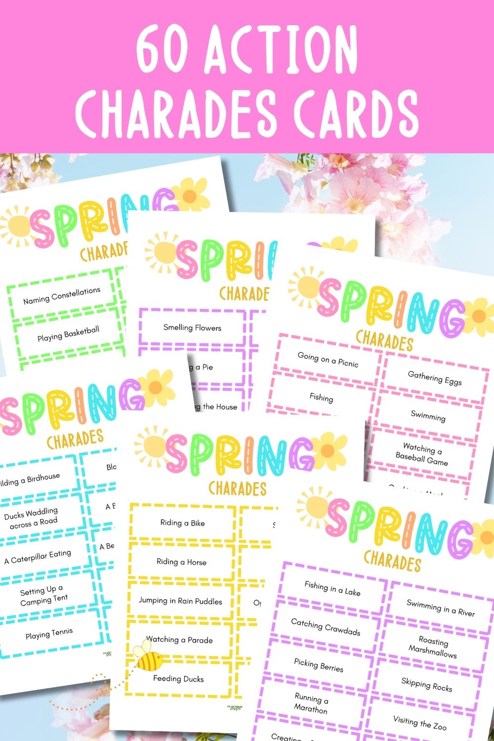 Spring Fun Printable 10 Game Bundle