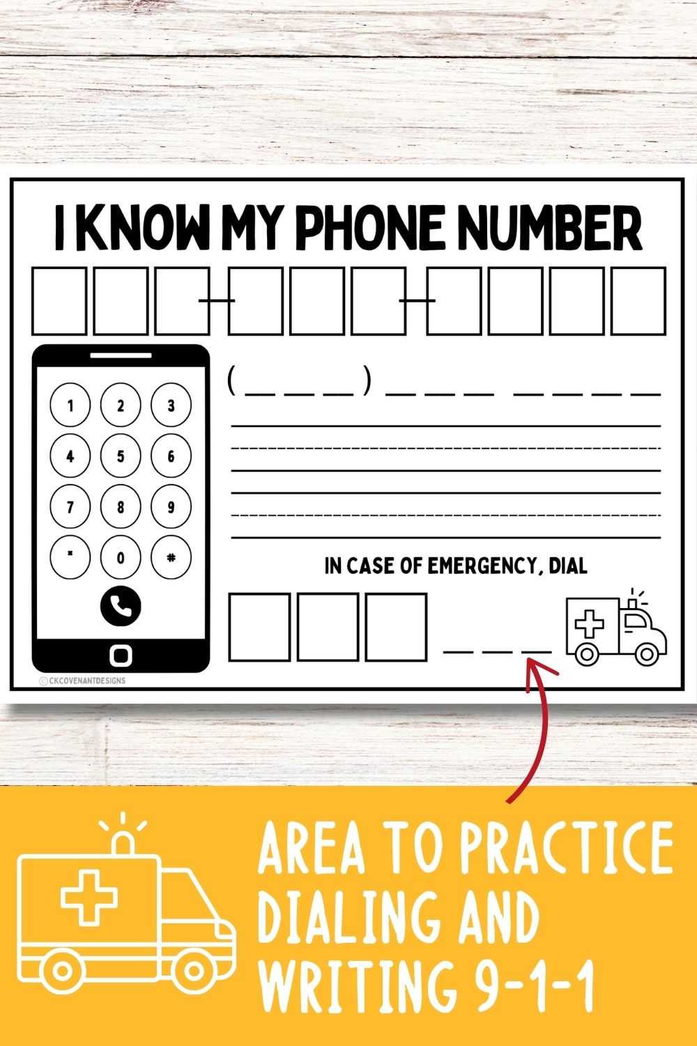 Phone Number Practice Worksheet