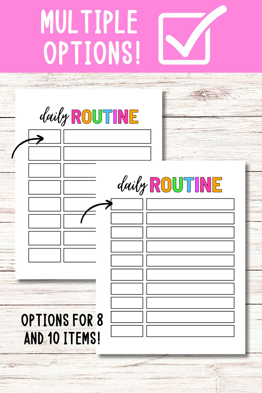 Daily Routine and Checklist Bundle