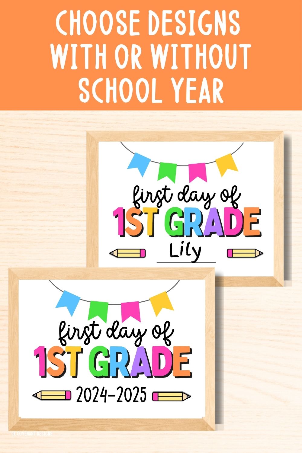 First Day of First Grade Sign Bundle