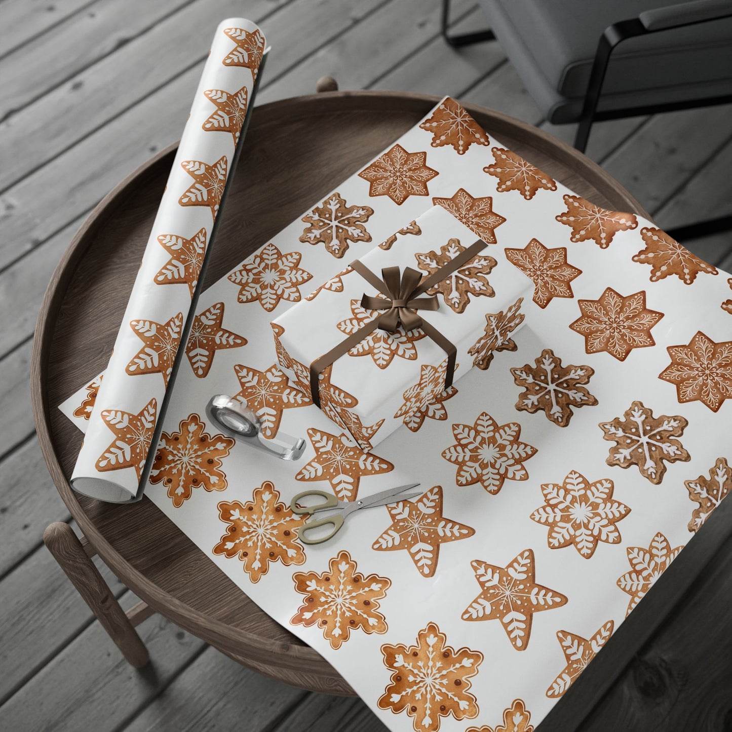 Watercolor Christmas Cookies Wrapping Paper