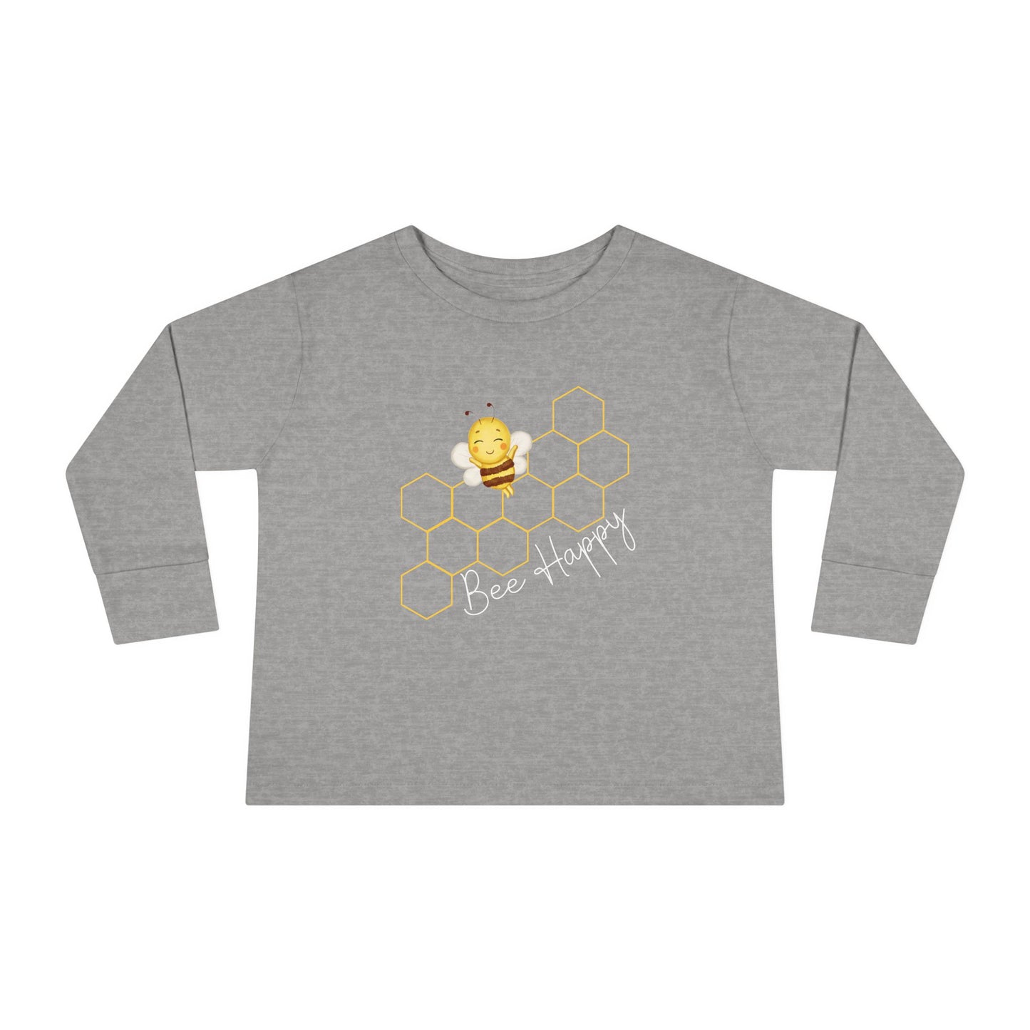 Bee Happy Toddler Long Sleeve Tee