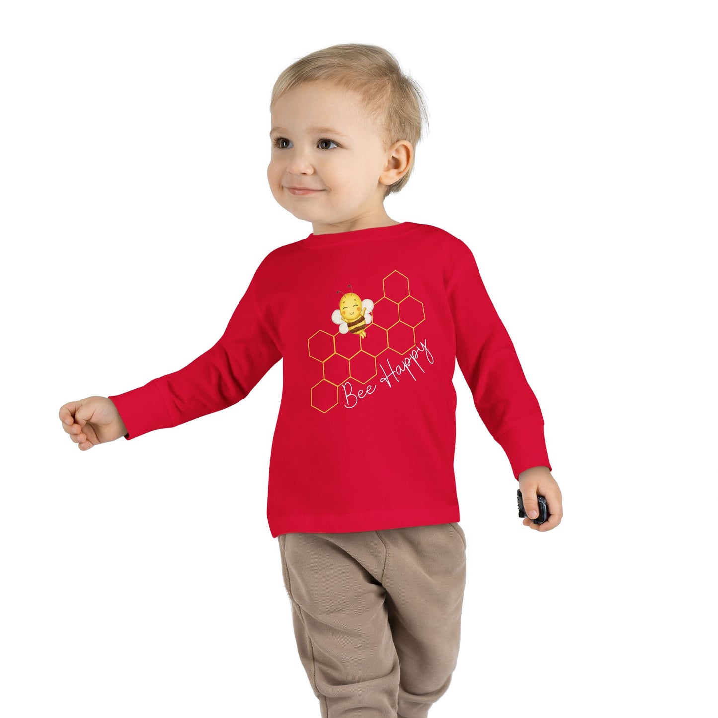 Bee Happy Toddler Long Sleeve Tee