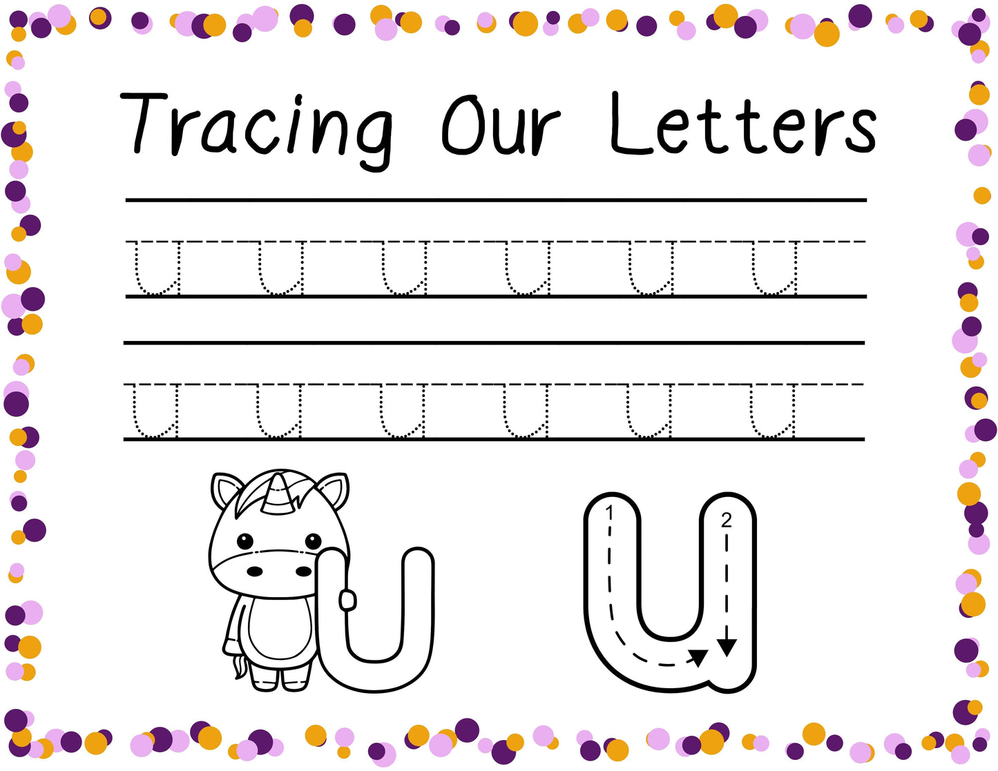 Alphabet Letter Tracing Bundle | Uppercase and Lowercase A-Z Handwriting Practice