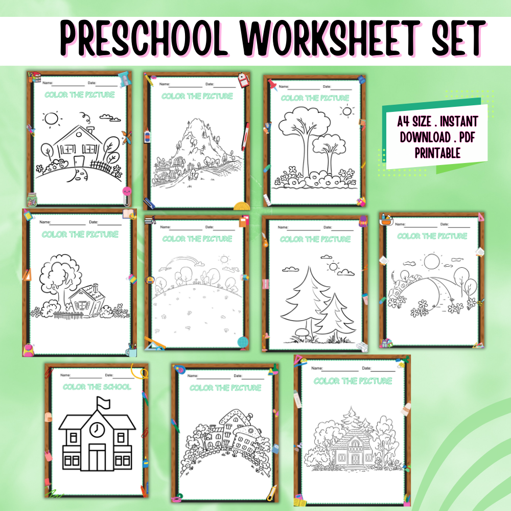 Preschool Worksheet Set