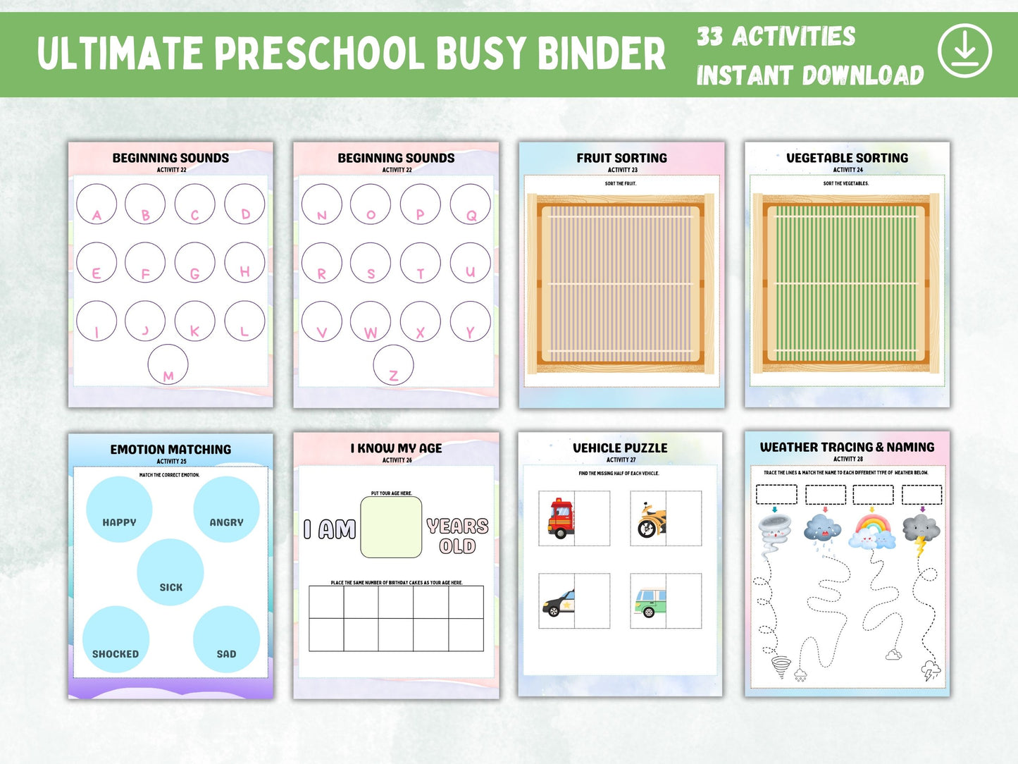 ULTIMATE Pre-K Busy Binder