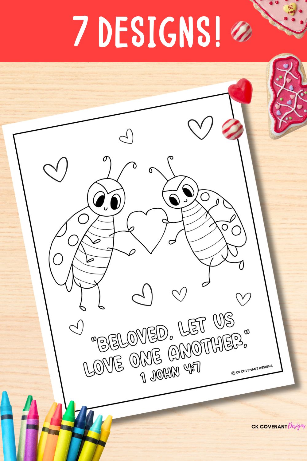 Valentine's Day Bible Verse Coloring Pages