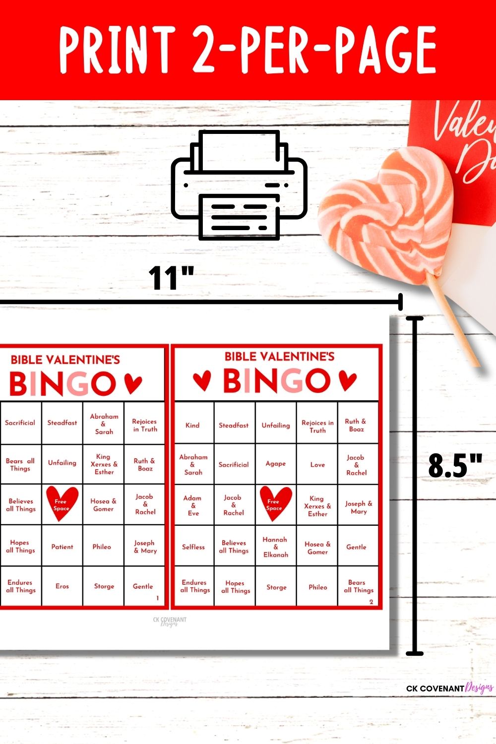 Bible Valentine's Bingo