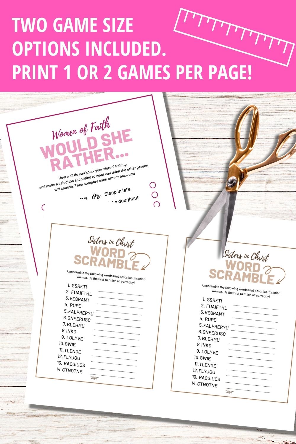 Women's Ministry Printable 20 Game Bundle