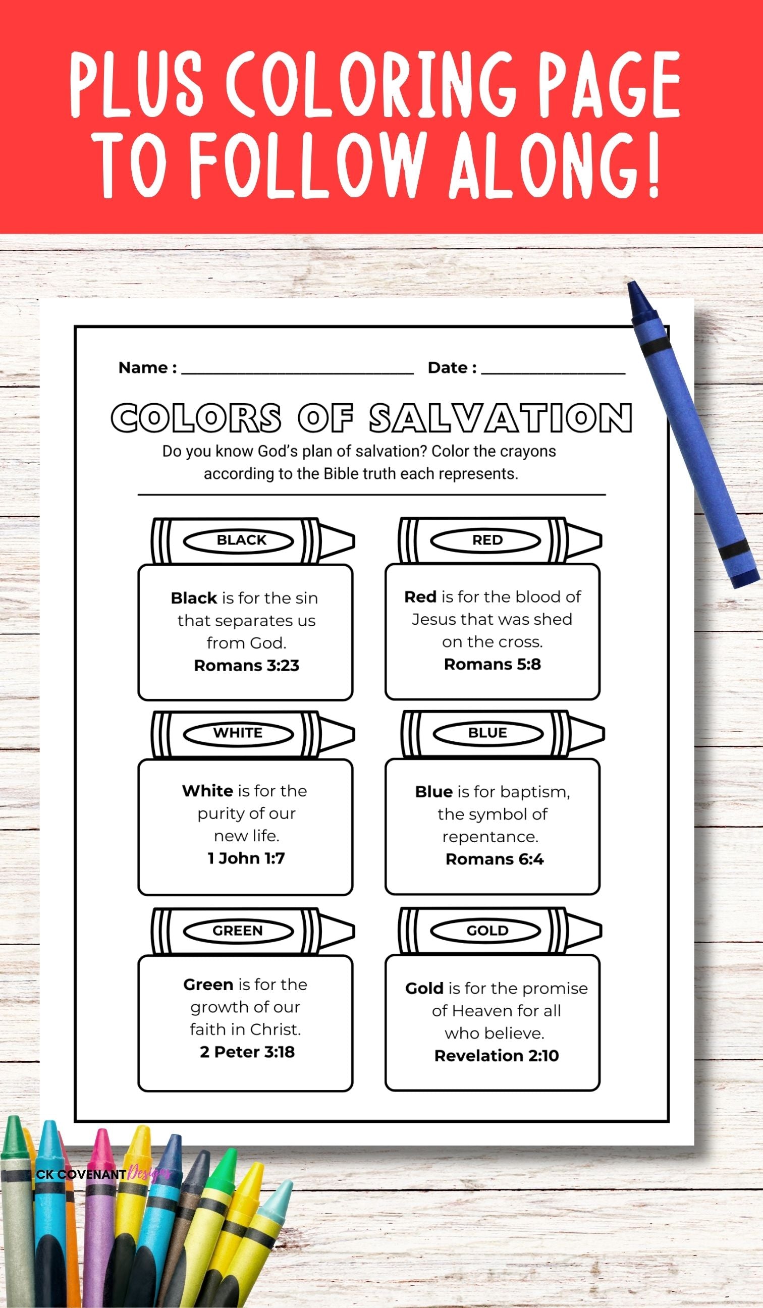 “Colors of Salvation” Gospel Evangelism Bundle – Nuggets of Wisdom
