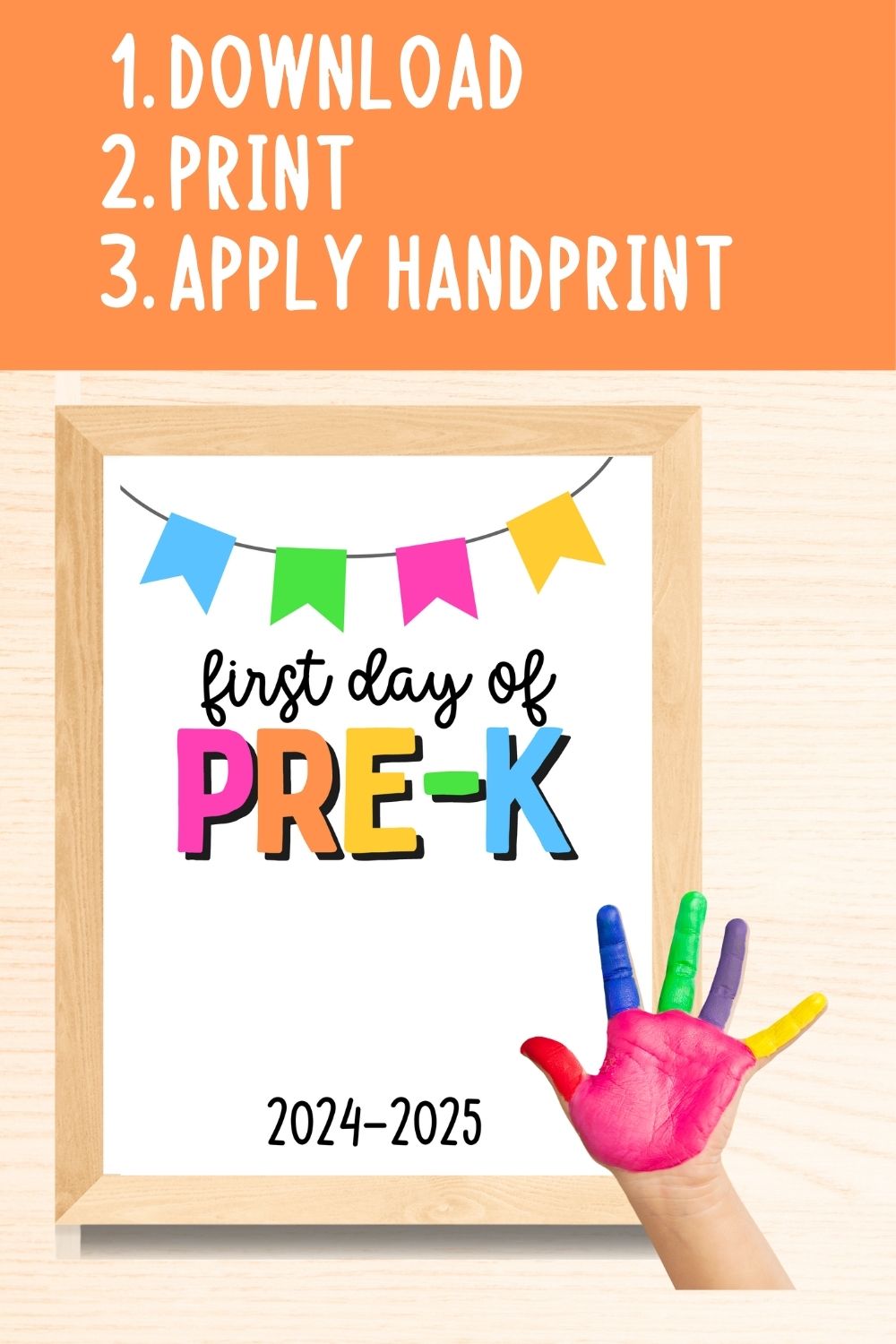 First Day of Pre-K Sign Bundle