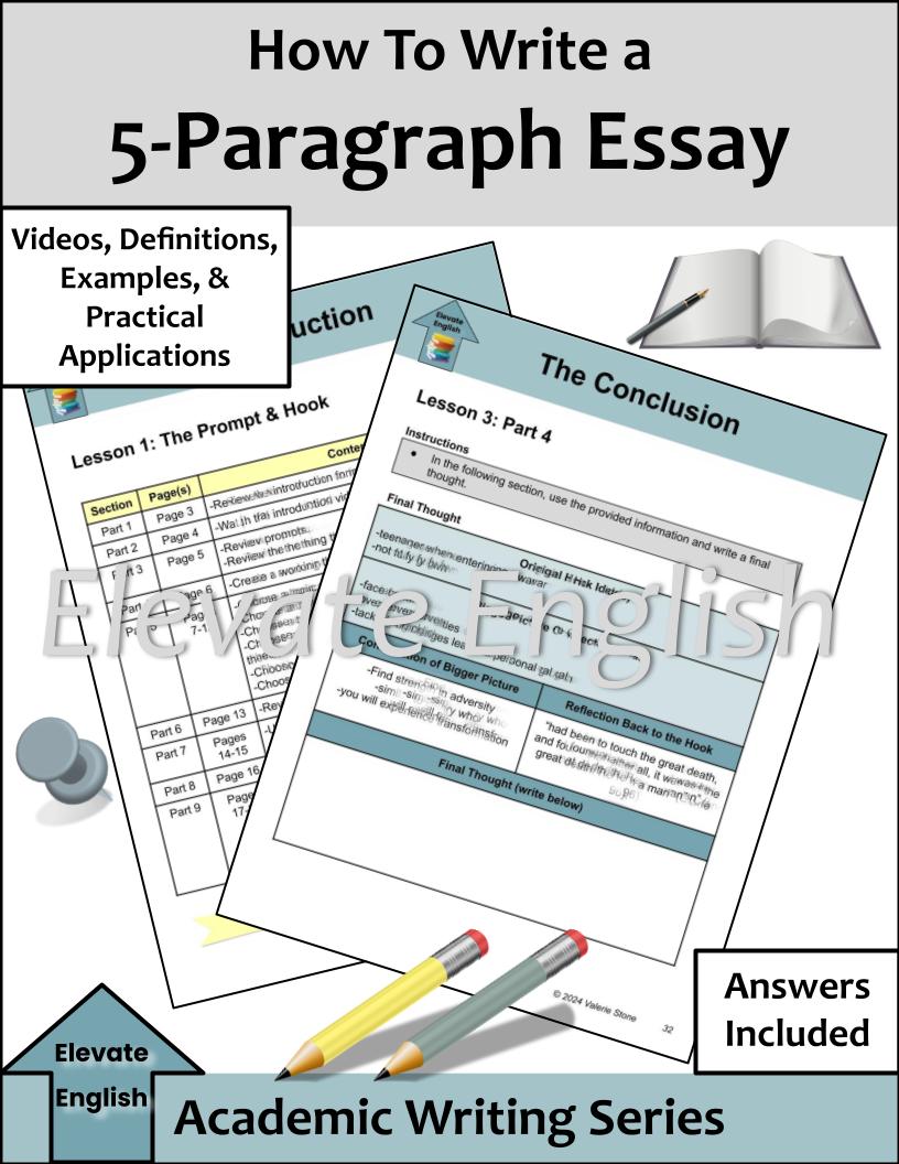 How to Write a 5-Paragraph Essay (Self-Paced)