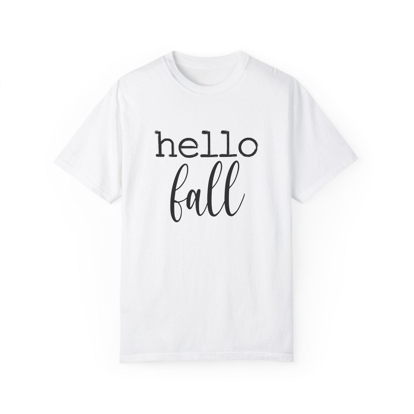 Hello Fall Unisex Garment-Dyed T-shirt