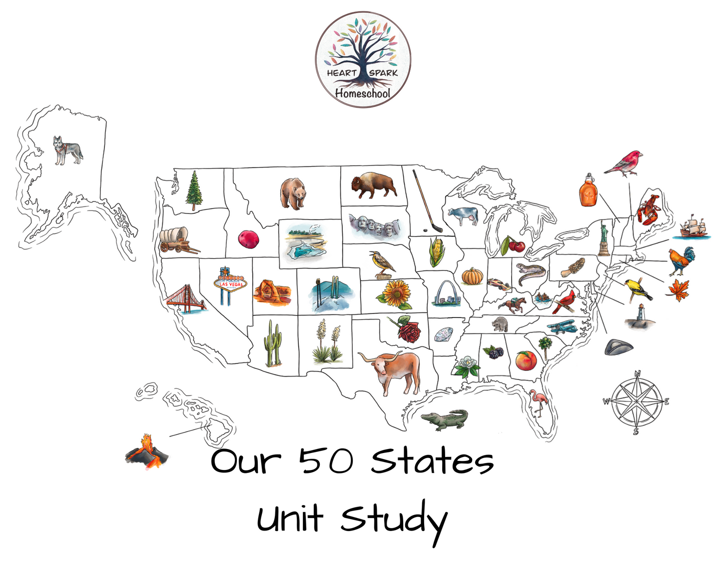 Our 50 States Full Unit Study