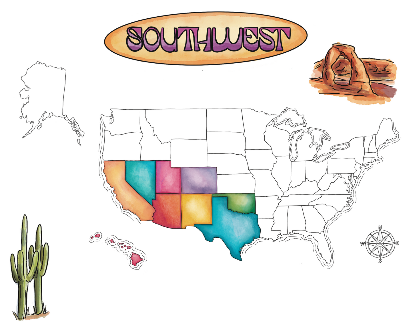 Our 50 States Full Unit Study: SOUTHWEST