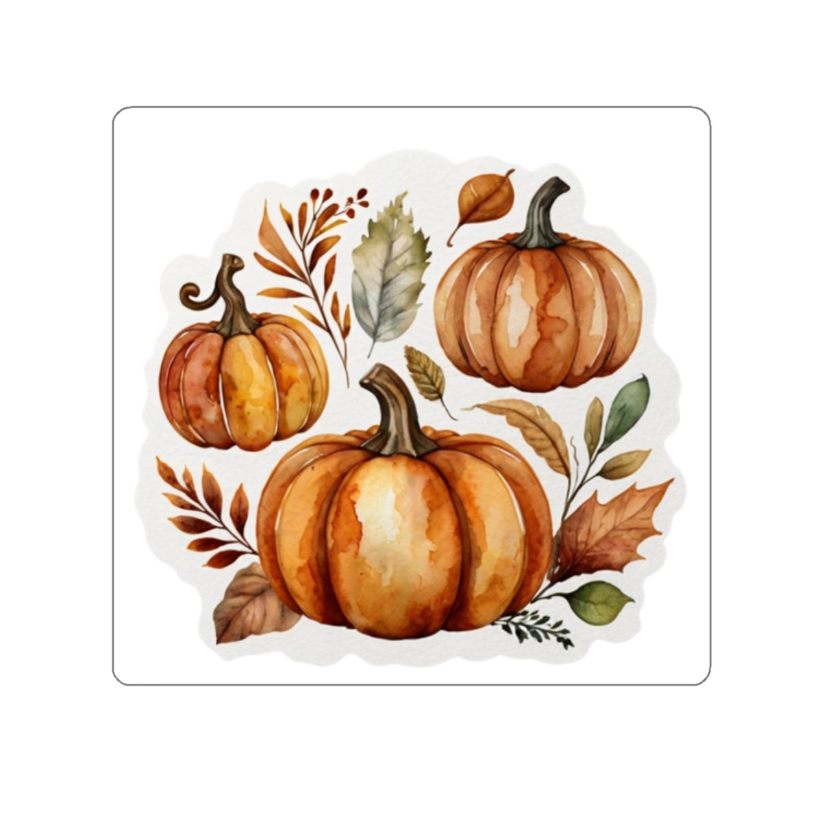 Fall Pumpkins! Kiss-Cut Stickers