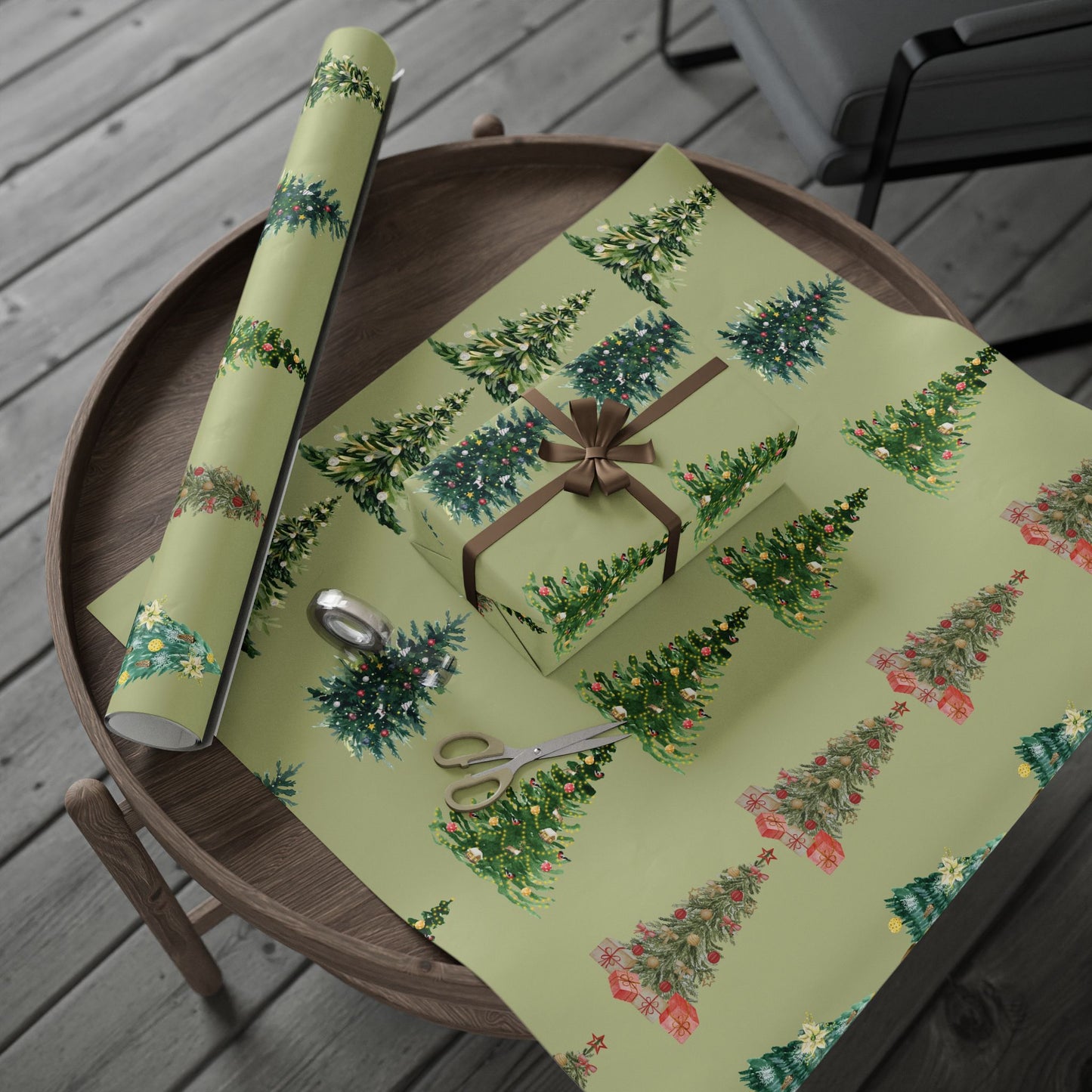 Christmas Trees Wrapping Paper