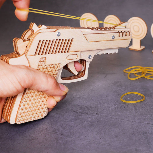 Rubber Band Launcher DIY Kit, Fun Craft and STEM Toy