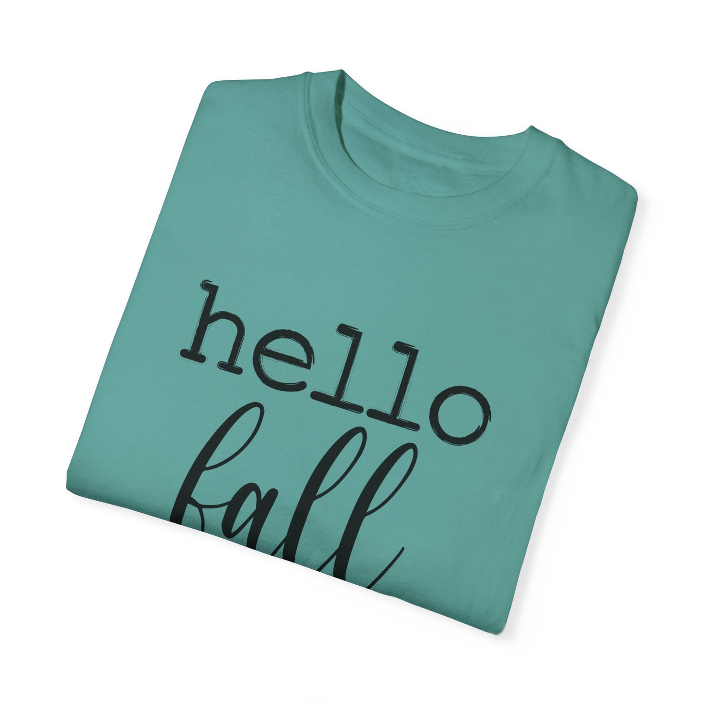 Hello Fall Unisex Garment-Dyed T-shirt