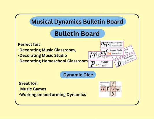 Musical Dynamics Bulletin Board Set