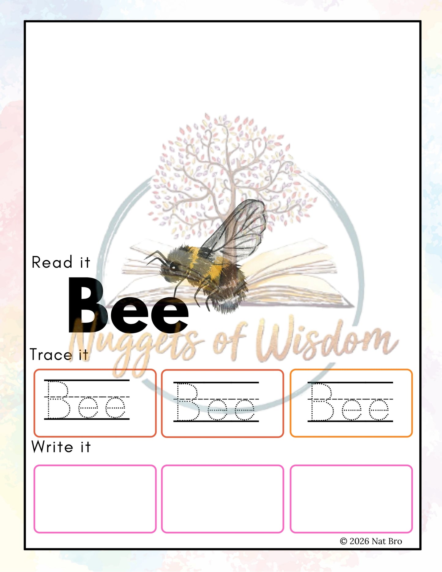 Animals: See It, Read It, Spell It, Trace It, Write It Digital Resource