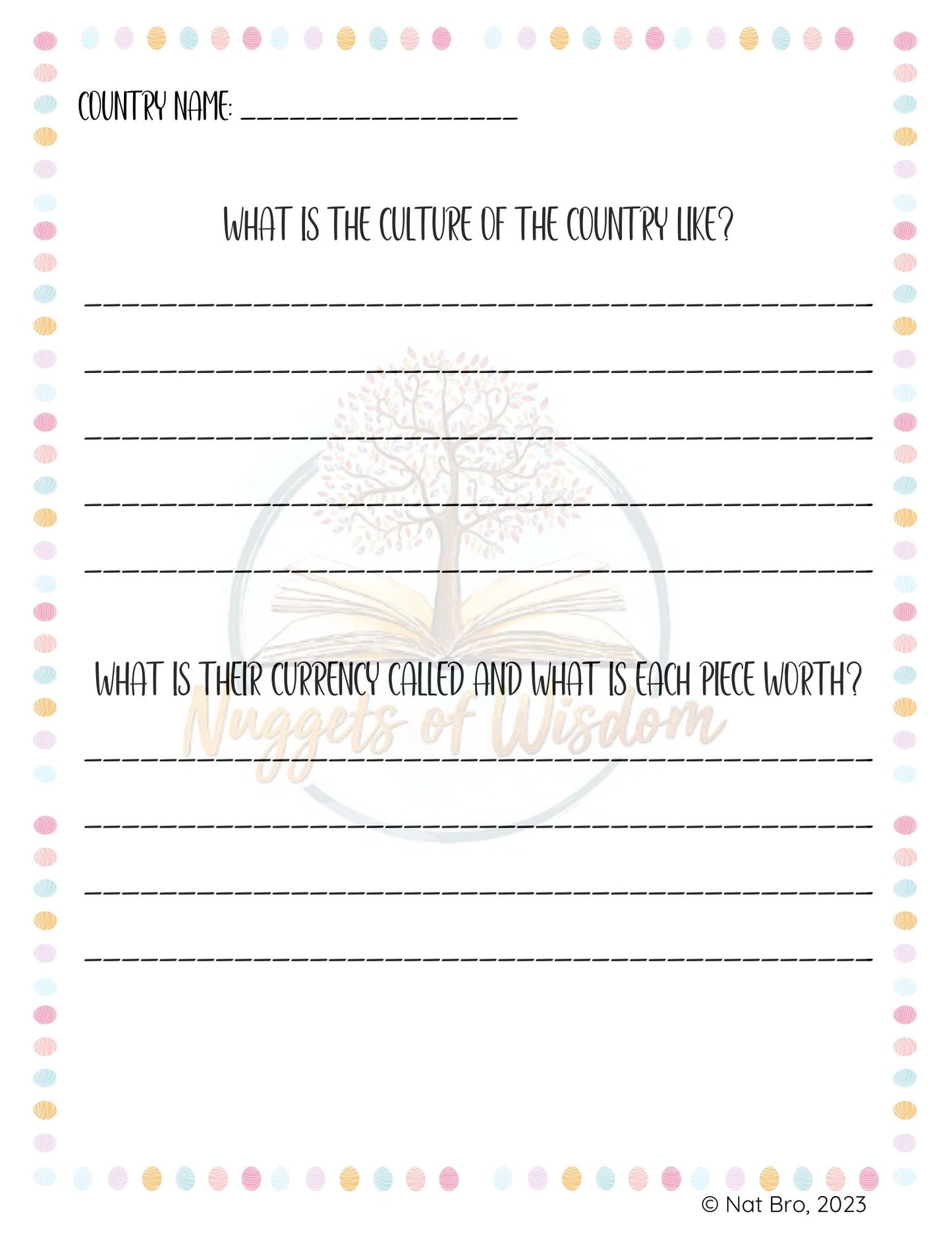 Country Fact Template