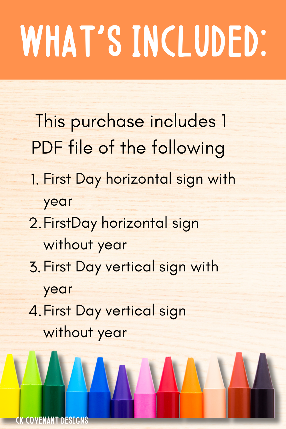 First Day of Kindergarten Sign Bundle