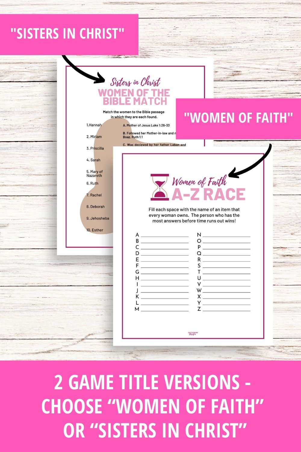 Women's Ministry Printable 20 Game Bundle