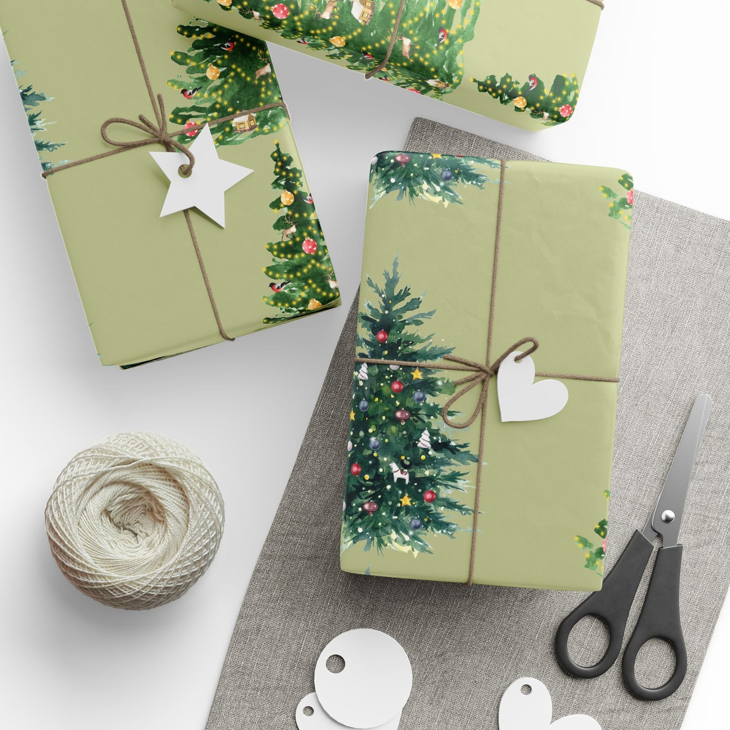 Christmas Trees Wrapping Paper