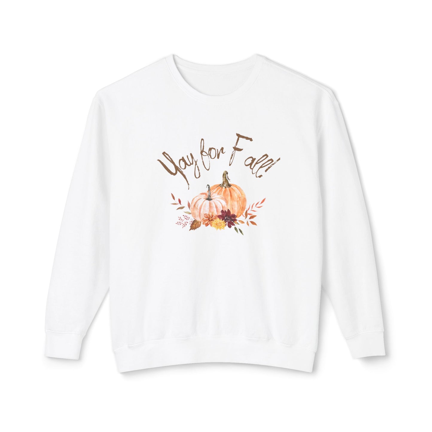 Yay for Fall! Unisex Lightweight Crewneck Sweatshirt