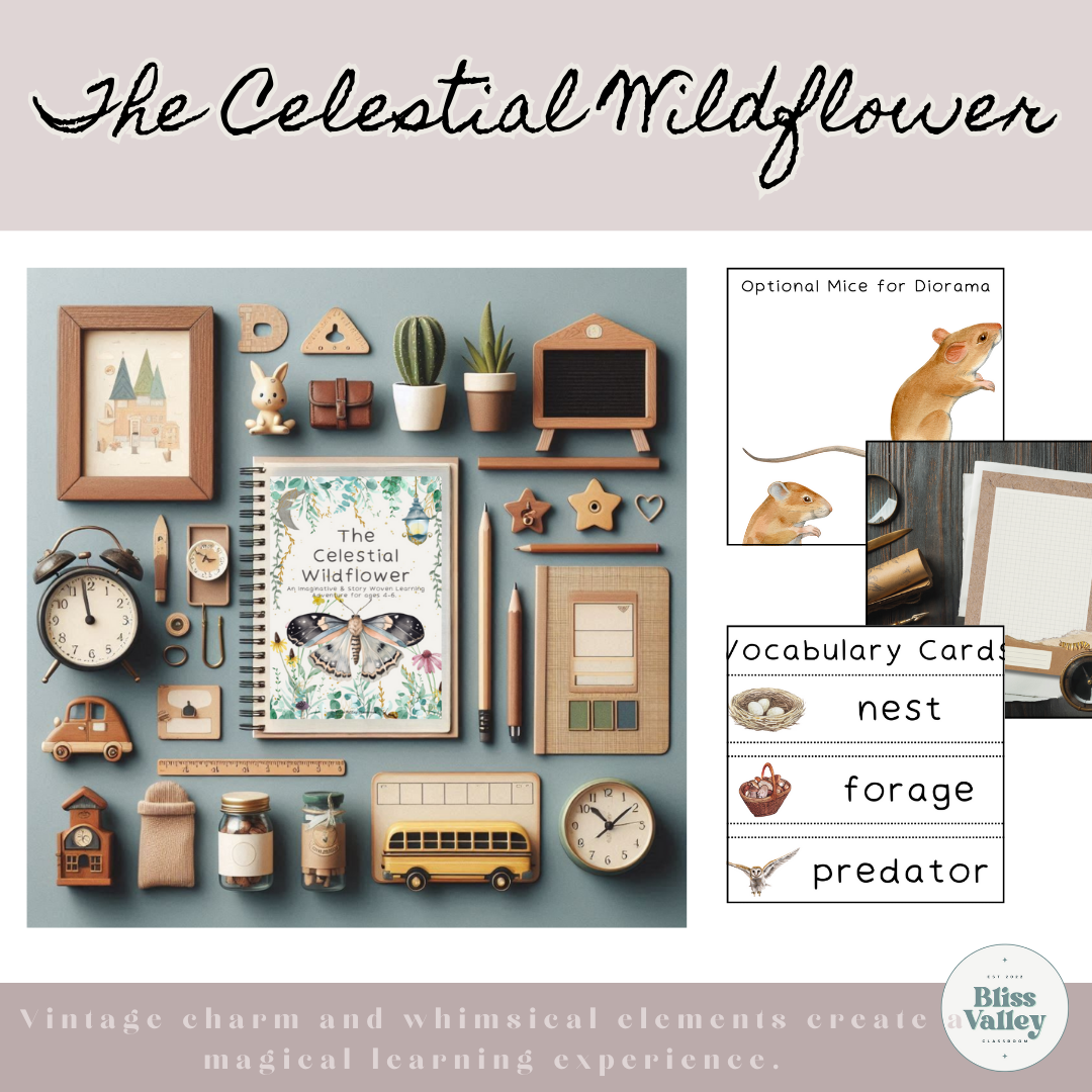 The Celestial Wildflower Preschool Curriculum Families Unit for Ages 4-6 | Whimsical Literature & Play-Based Homeschool | Digital Download