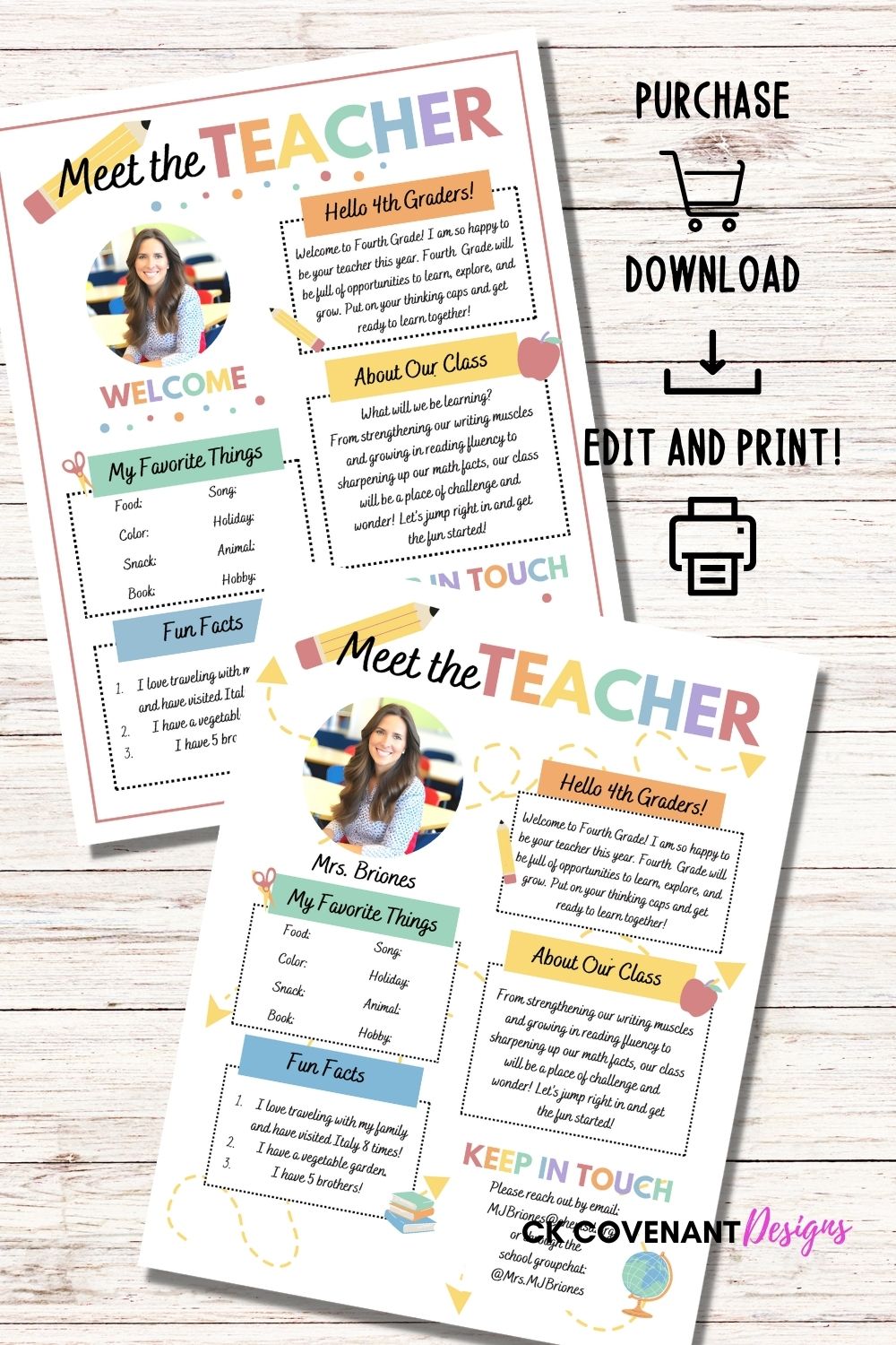 Meet the Teacher Template Bundle