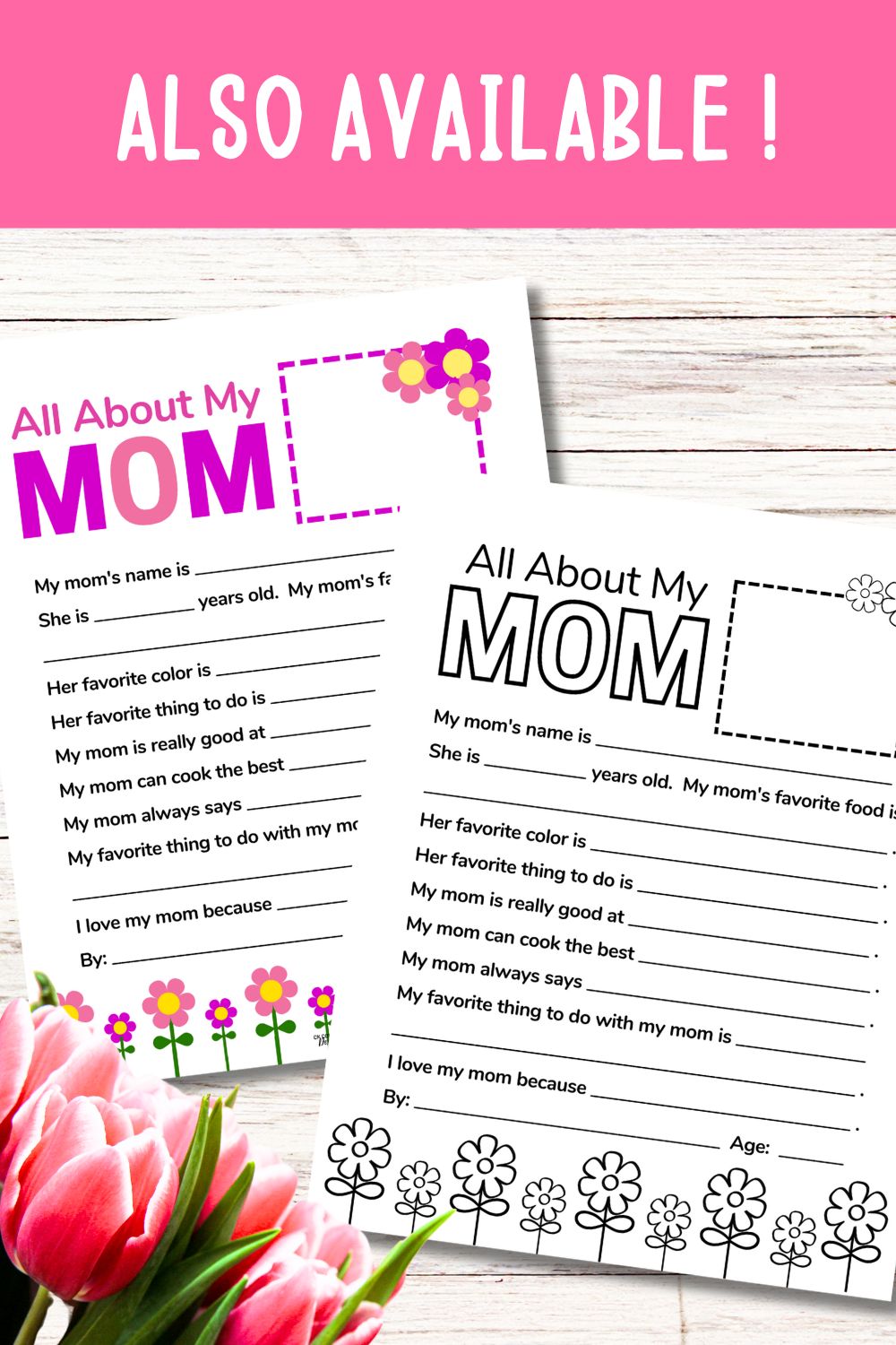 Foldable Mother's Day Mini Book Craft