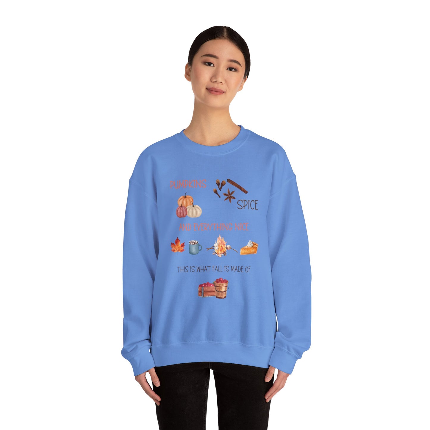 Pumpkin, Spice, and Everything Nice! Unisex Heavy Blend™ Crewneck Sweatshirt