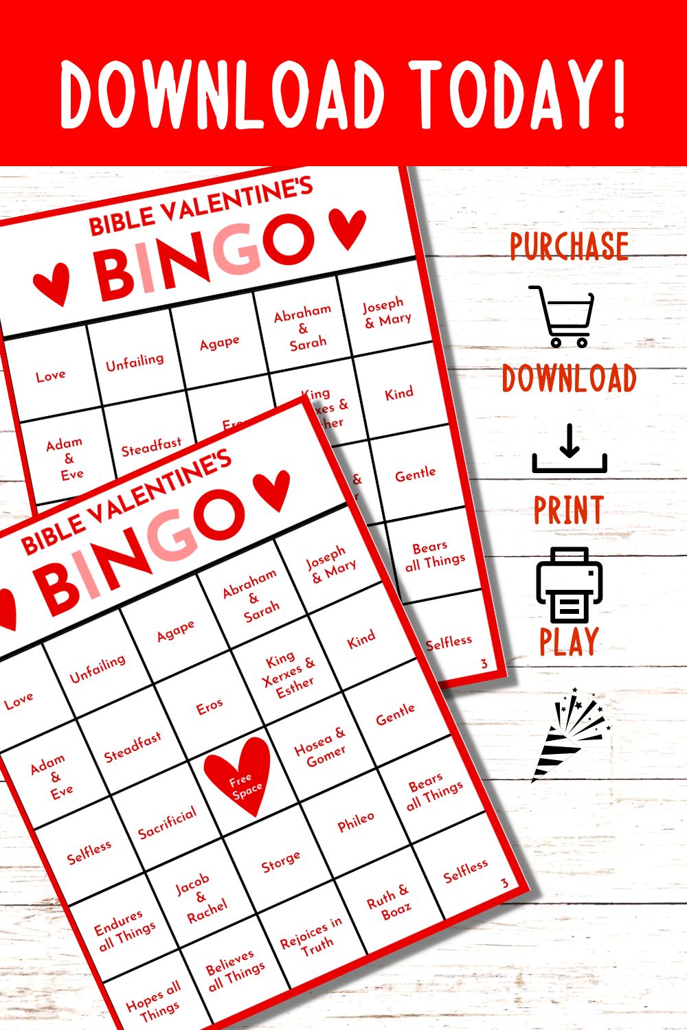 Bible Valentine's Bingo