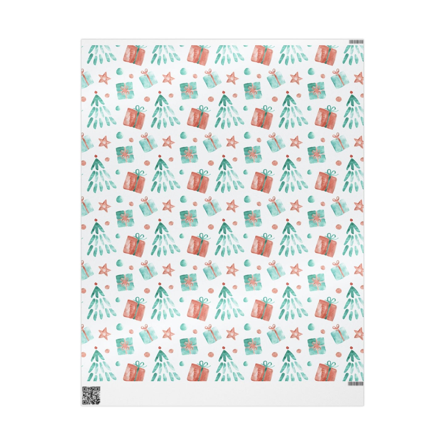 Christmas Gifts with Trees Wrapping Paper