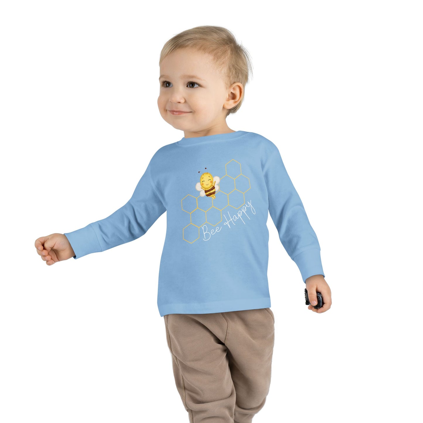 Bee Happy Toddler Long Sleeve Tee