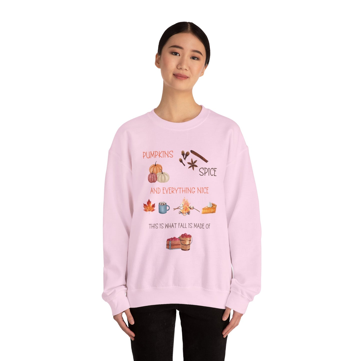 Pumpkin, Spice, and Everything Nice! Unisex Heavy Blend™ Crewneck Sweatshirt