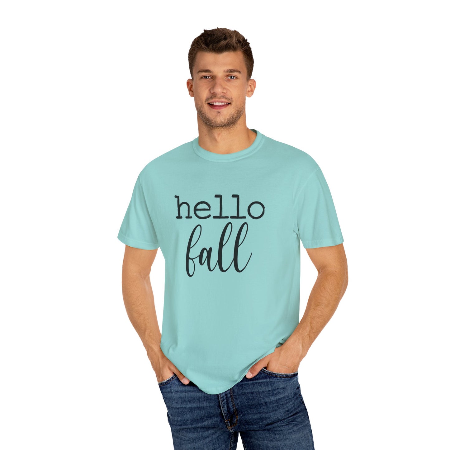 Hello Fall Unisex Garment-Dyed T-shirt