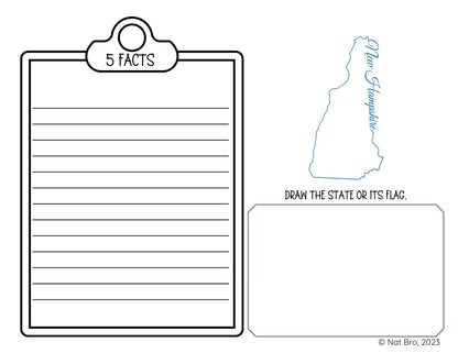 The Constitution, 50 States, and More! Research Workbook