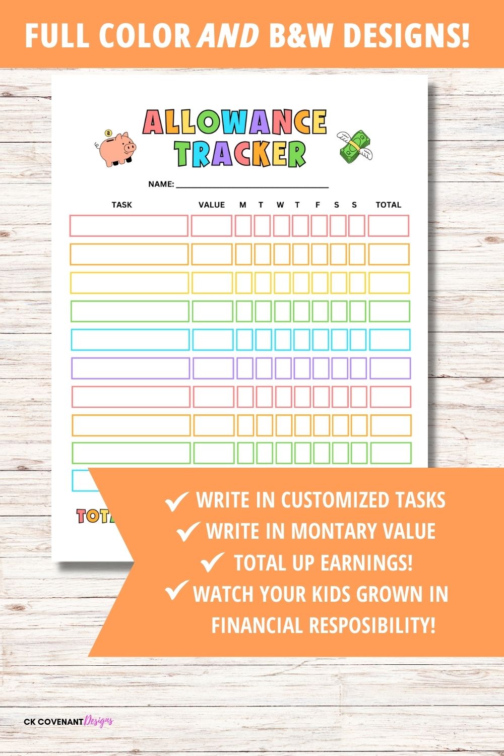 Allowance Tracker for Kids