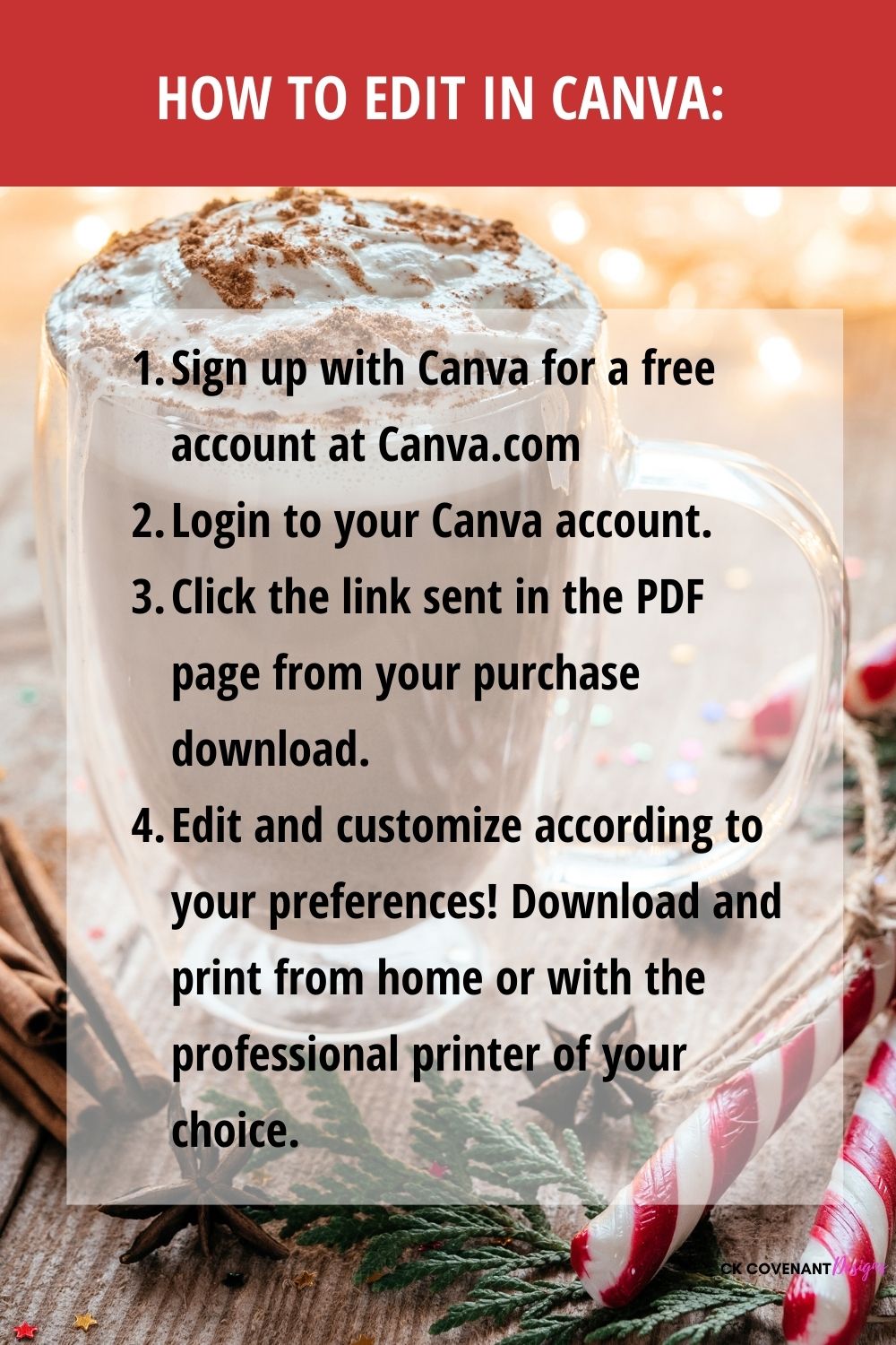 Hot Chocolate Sale Flyer and Price List - Fully Customizable Canva Templates