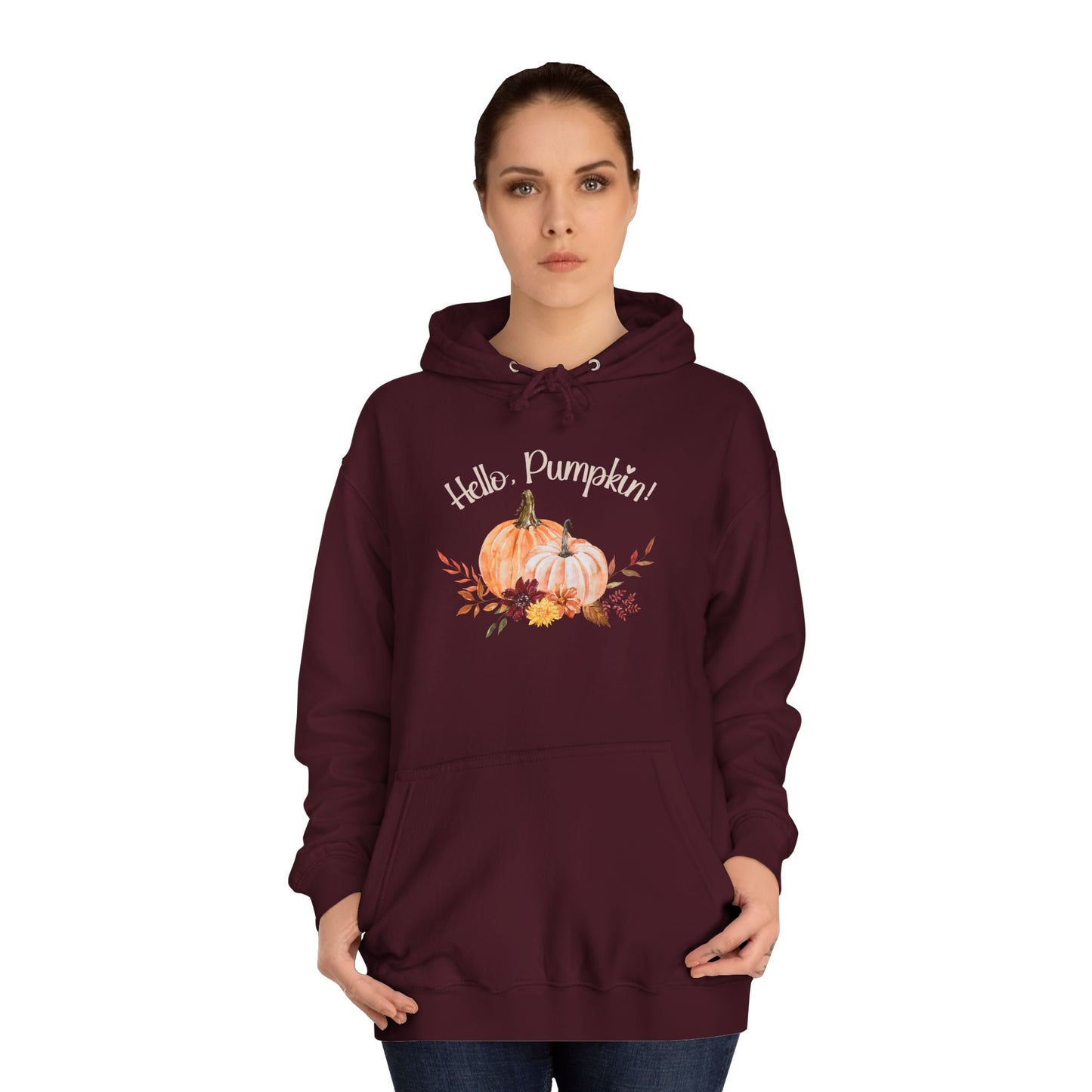 Hello, Pumpkin! Unisex College Hoodie