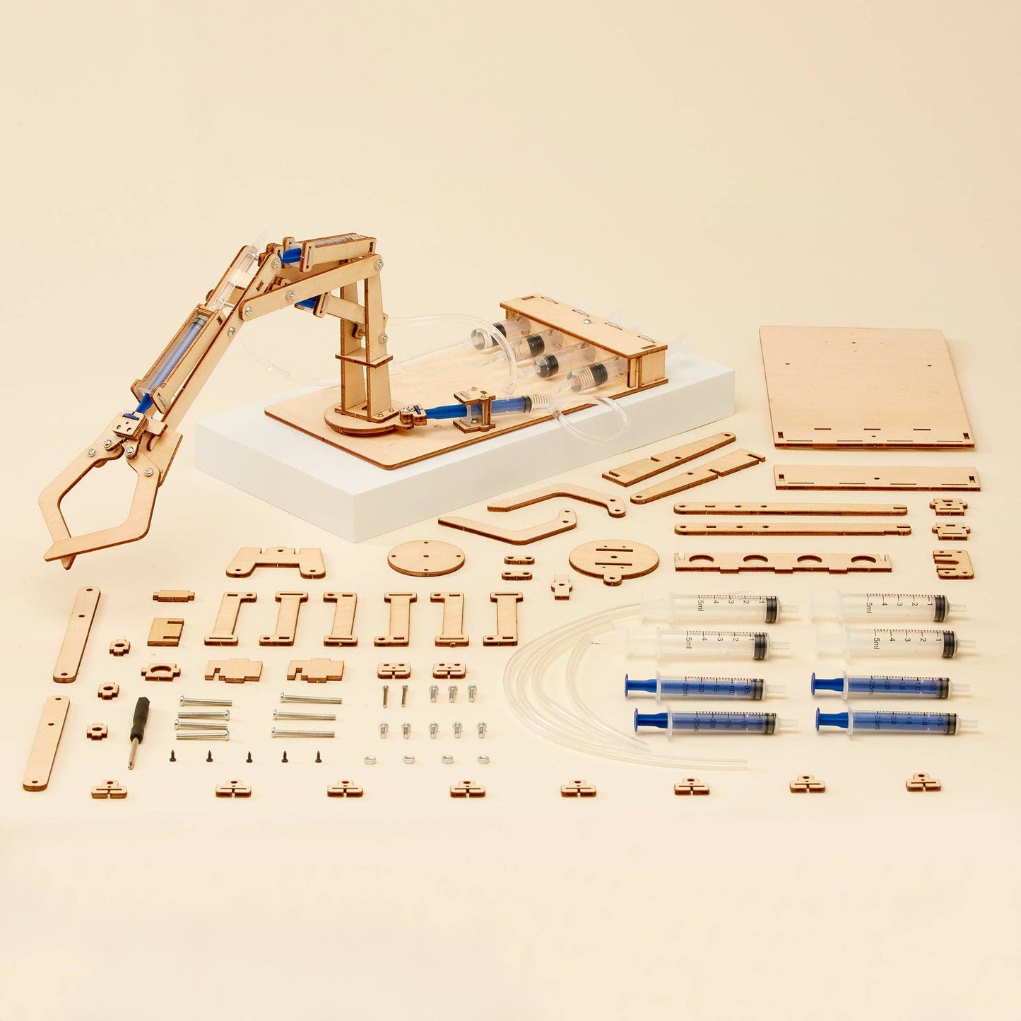 Hydraulic Robotic Arm DIY Kit, Educational STEM Toy for Kids