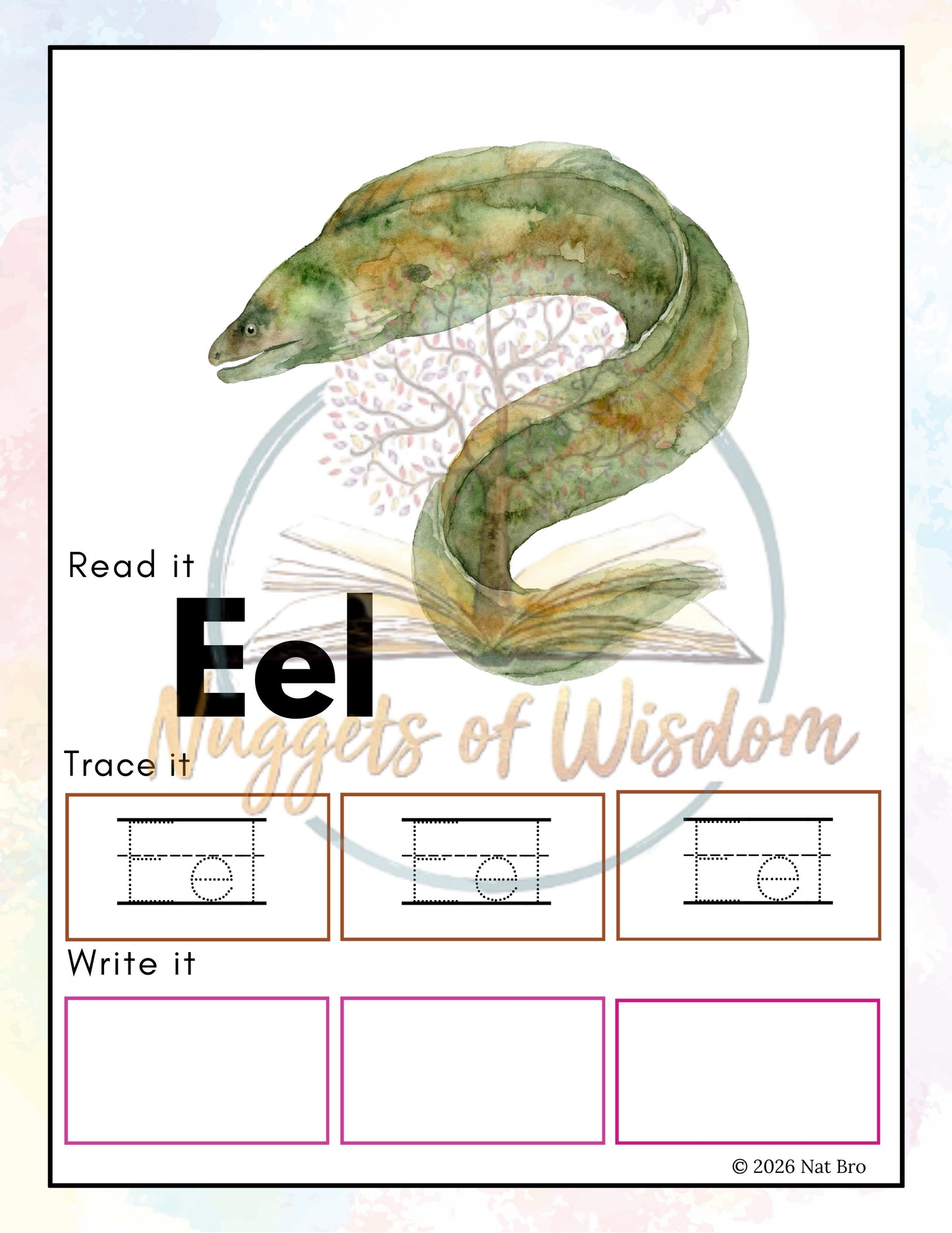 Animals: See It, Read It, Spell It, Trace It, Write It Digital Resource