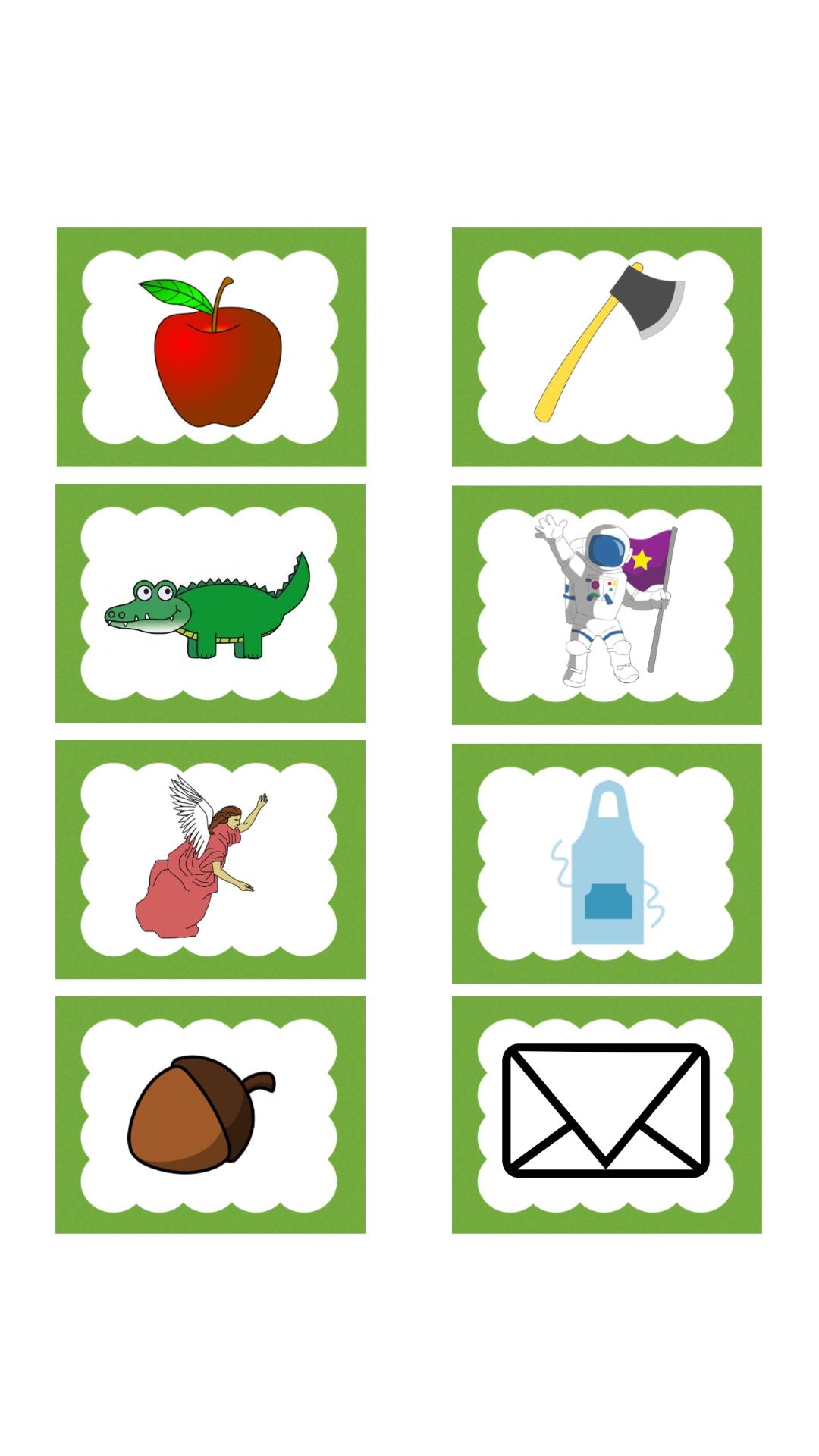 Letter Sound Sorting Cards Set