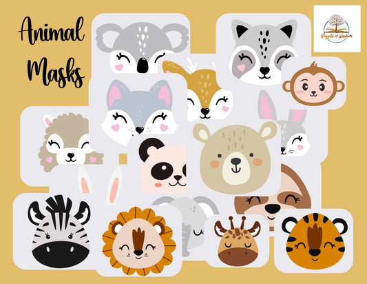 Animal Masks for Kids